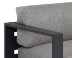 Tavira Sofa - Charcoal  Lanikai Salt And Pepper