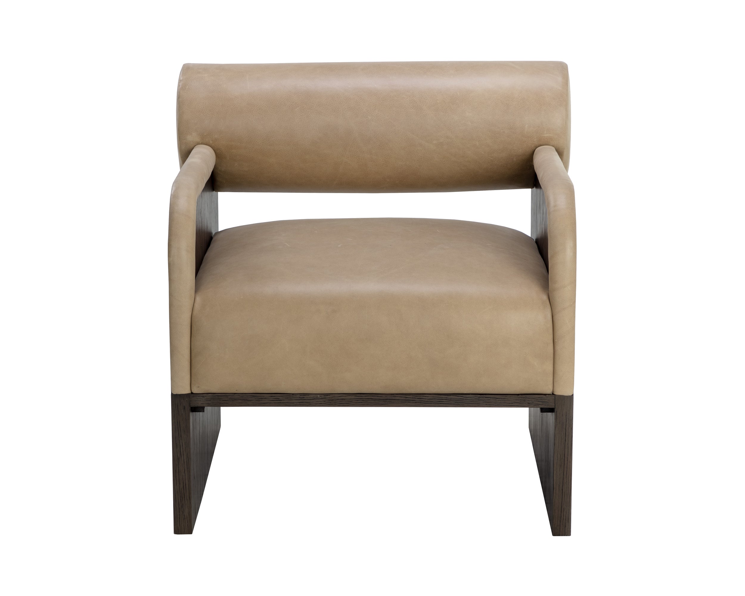 Coburn Lounge Chair - Dark Brown  Sahara Sand Leather