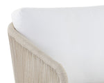 Allariz Swivel Armchair - Greige  Stinson White