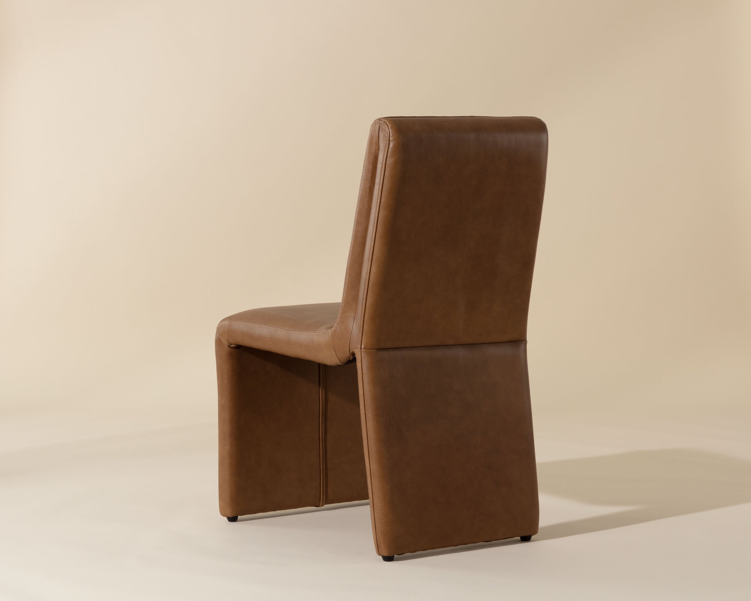 Cascata Dining Chair - Marseille Camel Leather