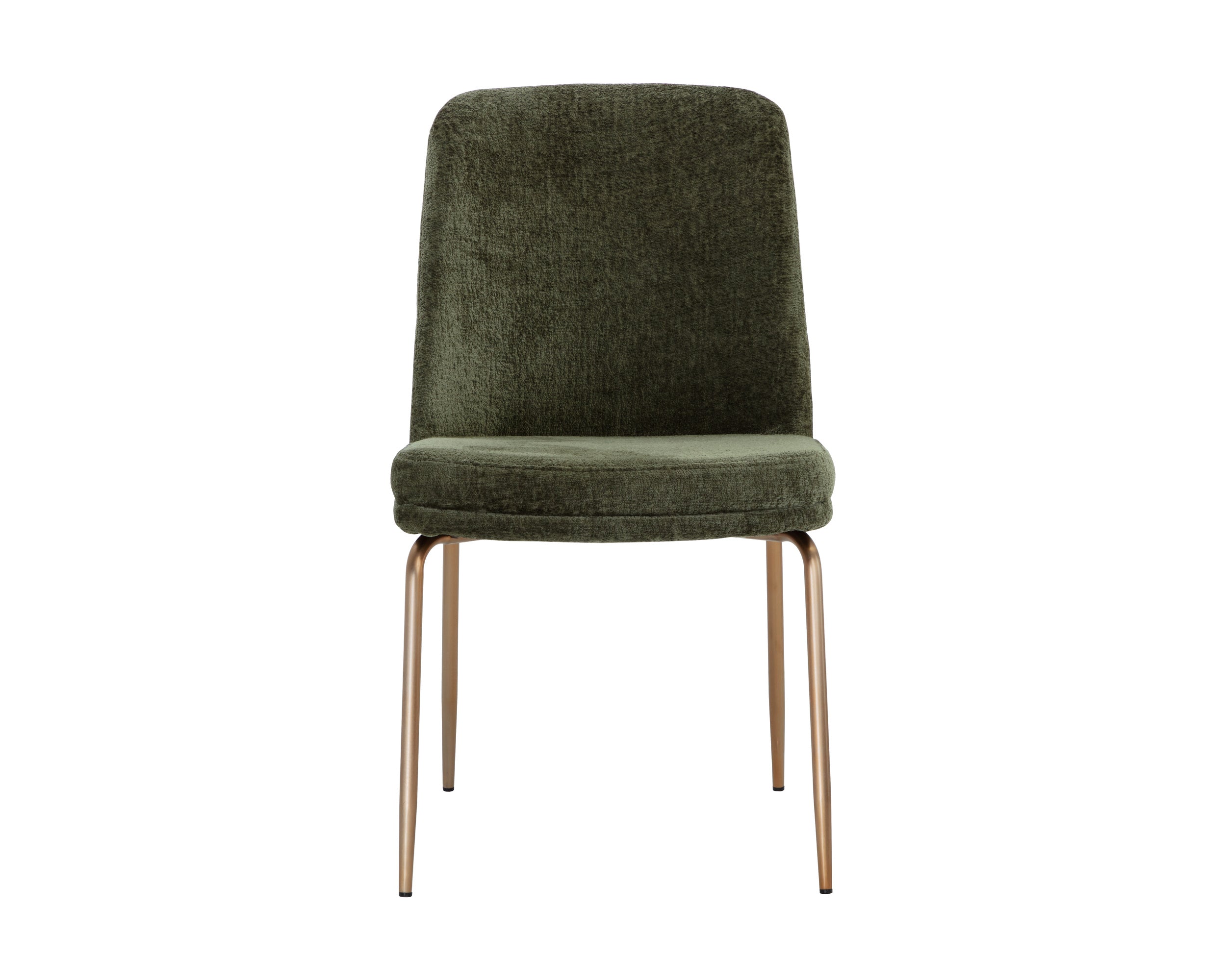 Zeke Dining Chair - Antique Brass  Bergen Olive