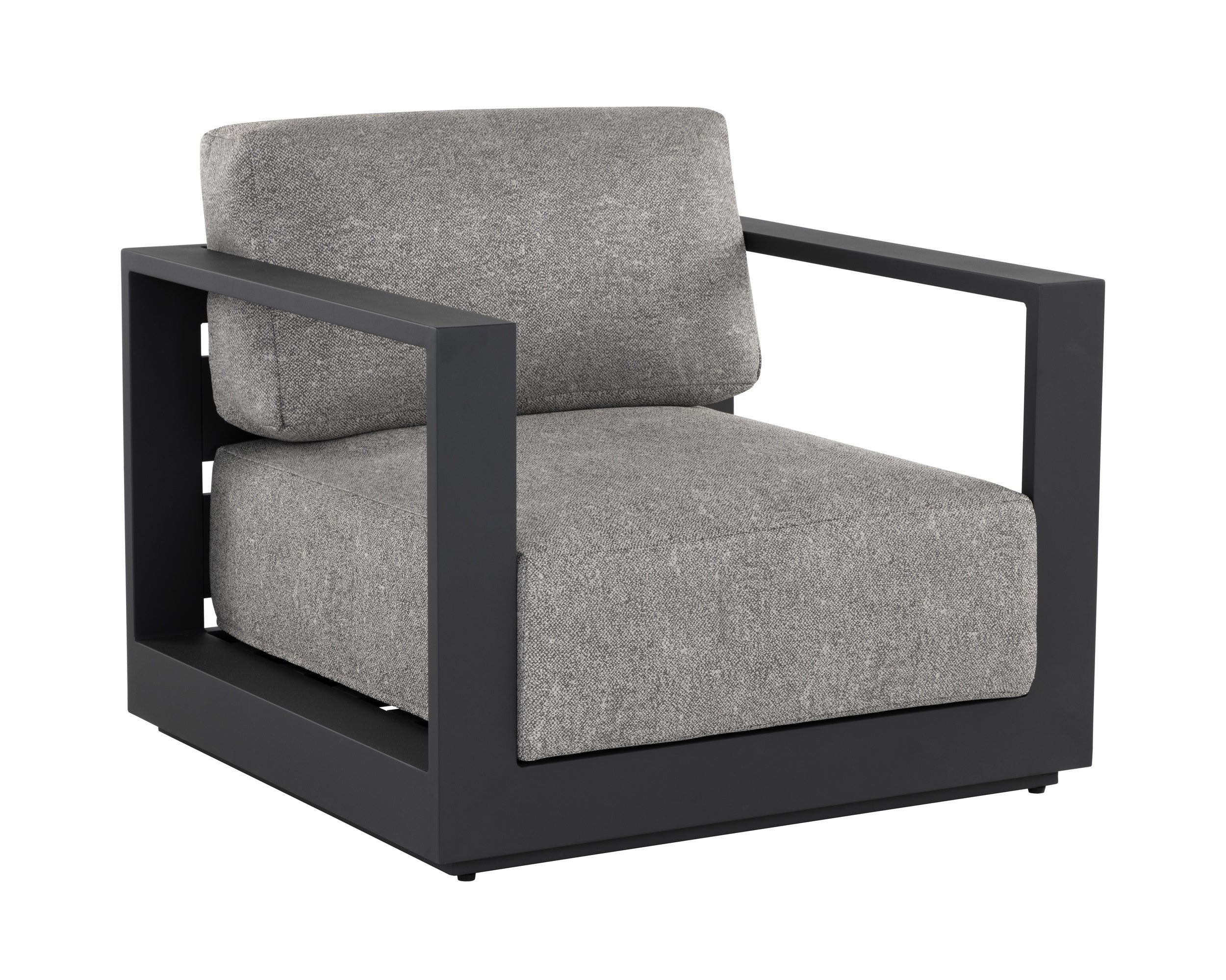 Tavira Armchair - Charcoal  Lanikai Salt And Pepper