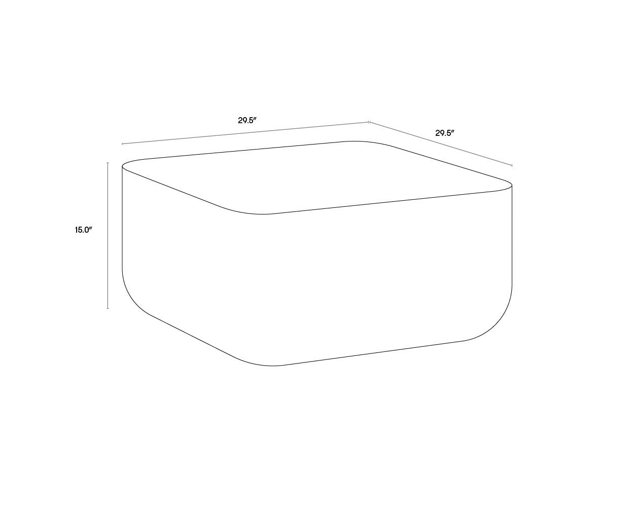 Strut Coffee Table - Marble Look