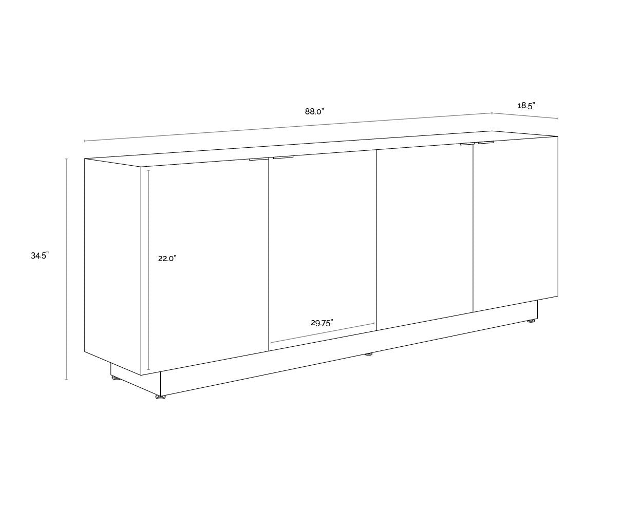 Calvosa Sideboard -