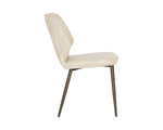 Clinton Dining Chair - Bronze  Bravo Cream