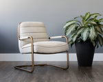 Lincoln Lounge Chair - Beige Linen