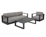 Tavira Armchair - Charcoal  Lanikai Salt And Pepper