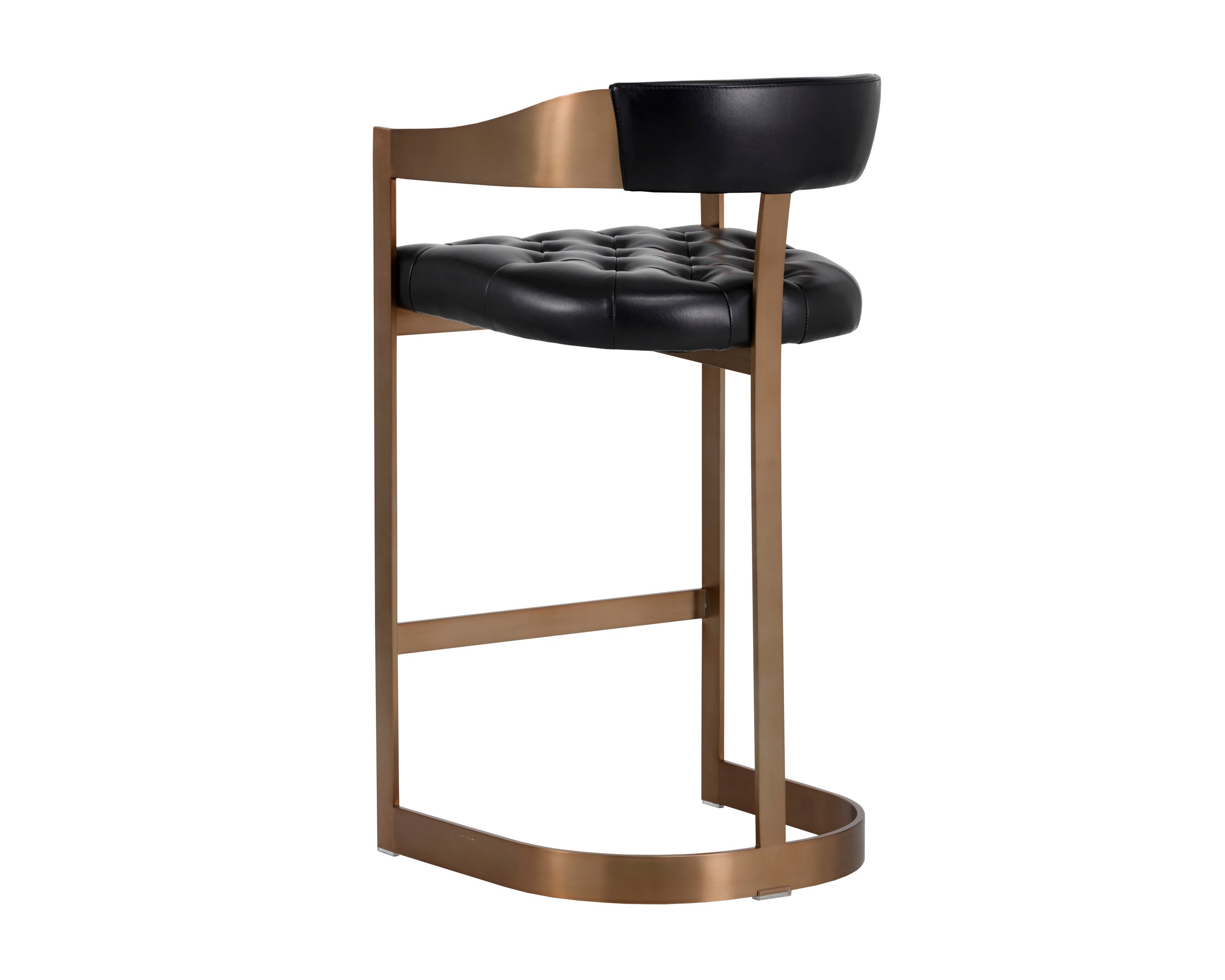 Beaumont Barstool - Antique Brass  Cantina Black