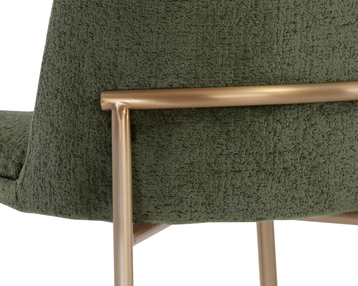 Zeke Counter Stool - Antique Brass  Bergen Olive