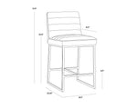 Spyros Counter Stool - Overcast Grey