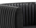 Tryor Lounge Chair - Vintage Black Night Leather