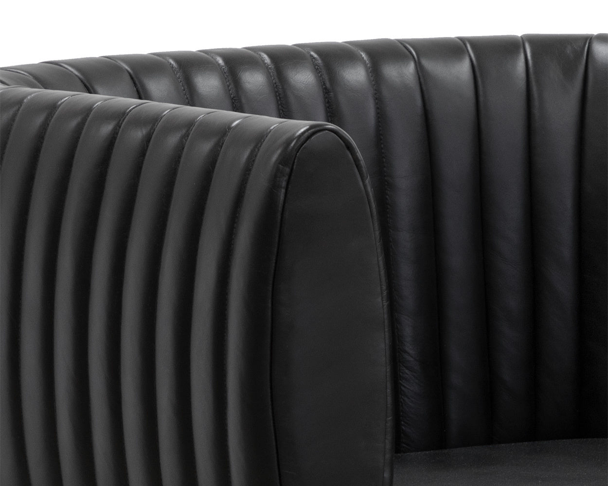 Tryor Lounge Chair - Vintage Black Night Leather