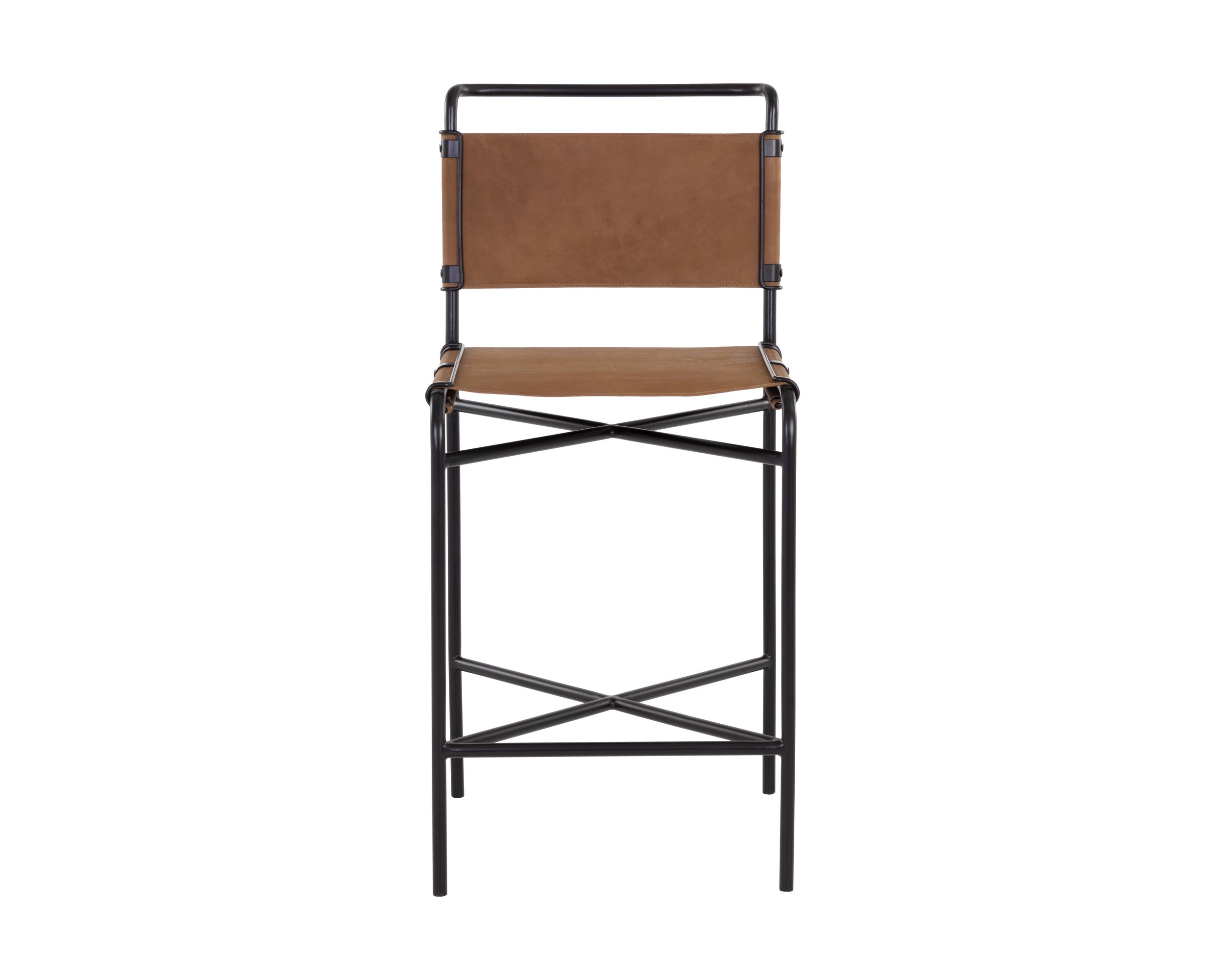 Corrigan Counter Stool - Cognac Leather