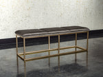 Alley Bench - Rustic Bronze  Piccolo Pebble