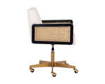 Claudette Office Chair - Linoso Ivory