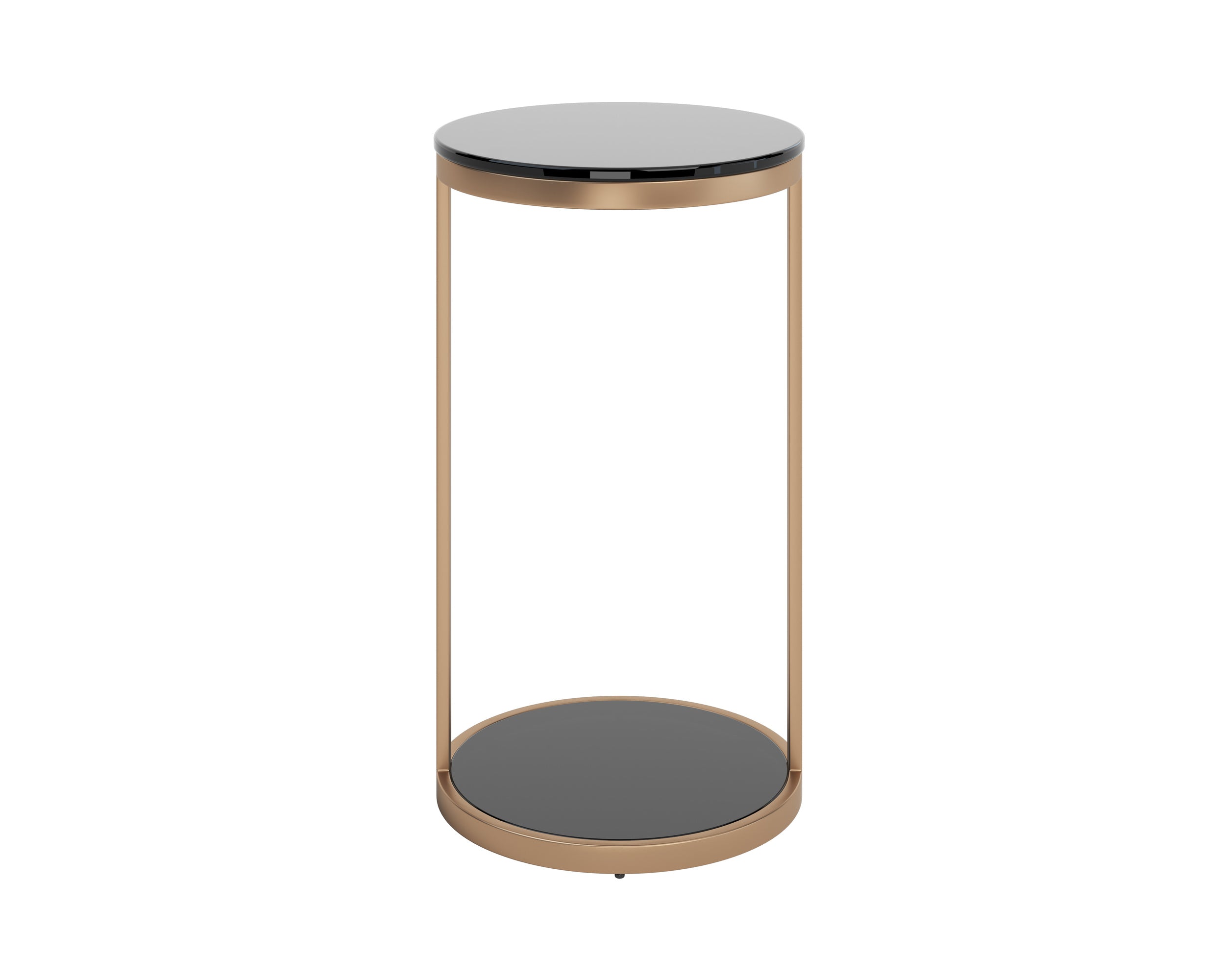 Benjamin End Table - Antique Brass