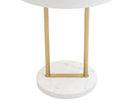 Kezna Table Lamp - White Marble  Matte White