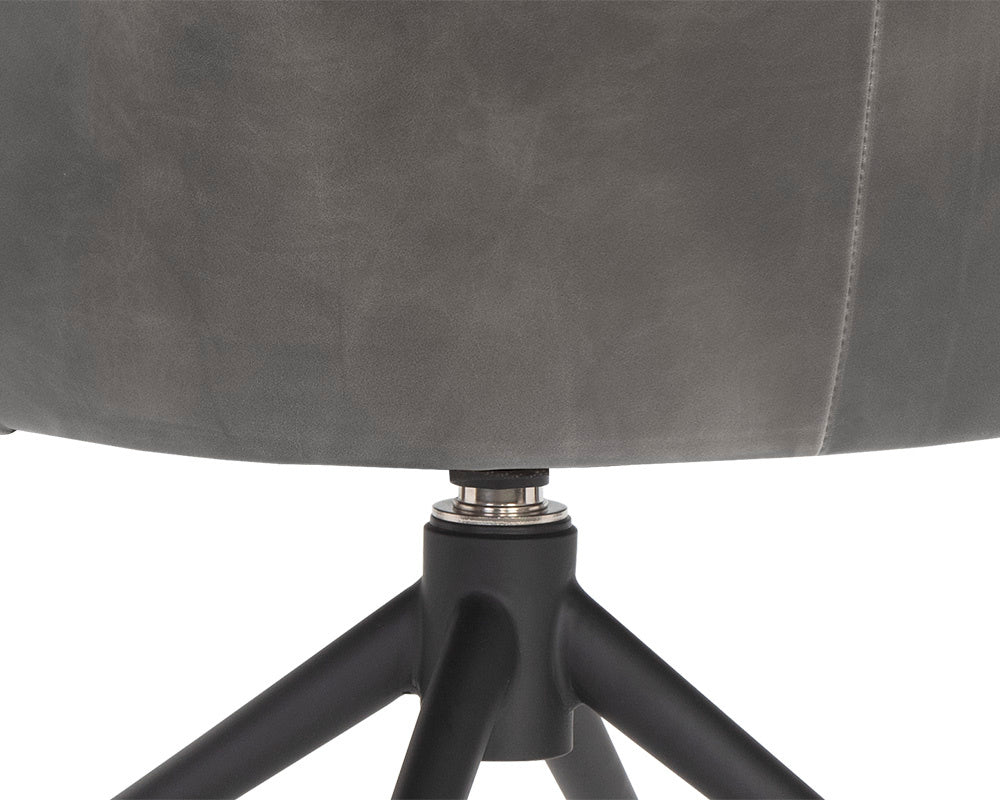 Bretta Swivel Dining Chair - Overcast Grey