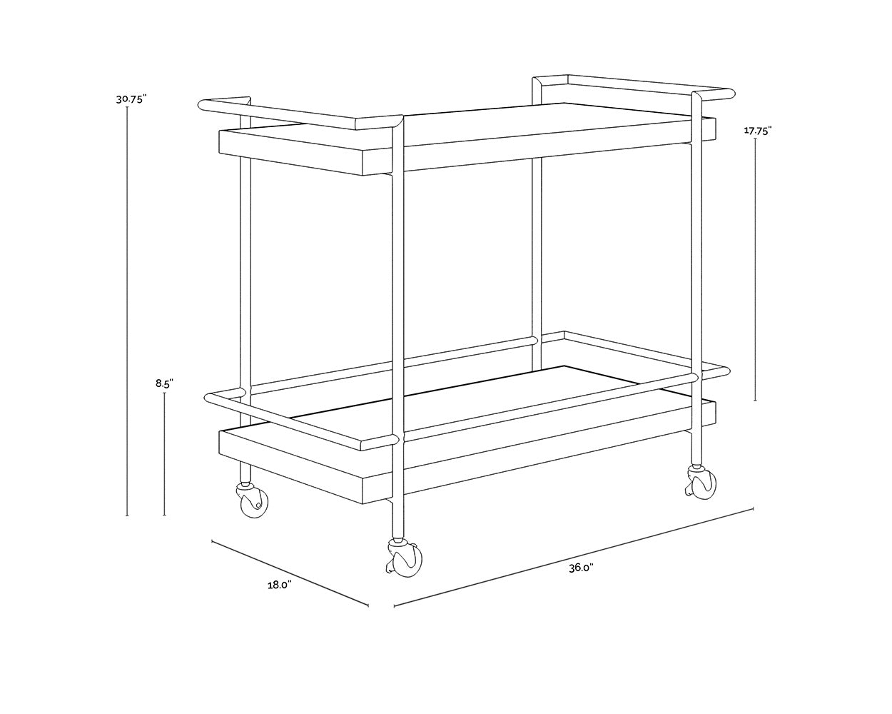 Contardi Bar Cart -