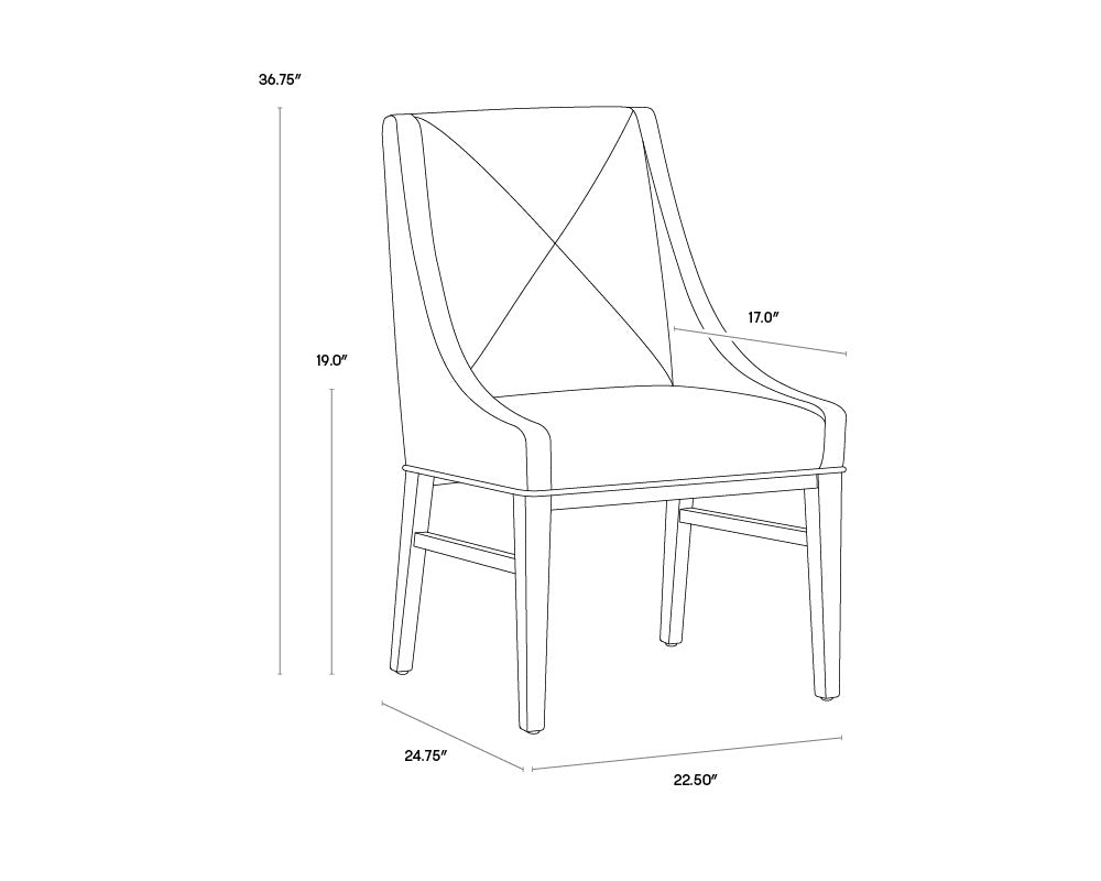 Zion Dining Chair - Tobacco Tan