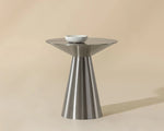 Carmel End Table - Stainless Steel