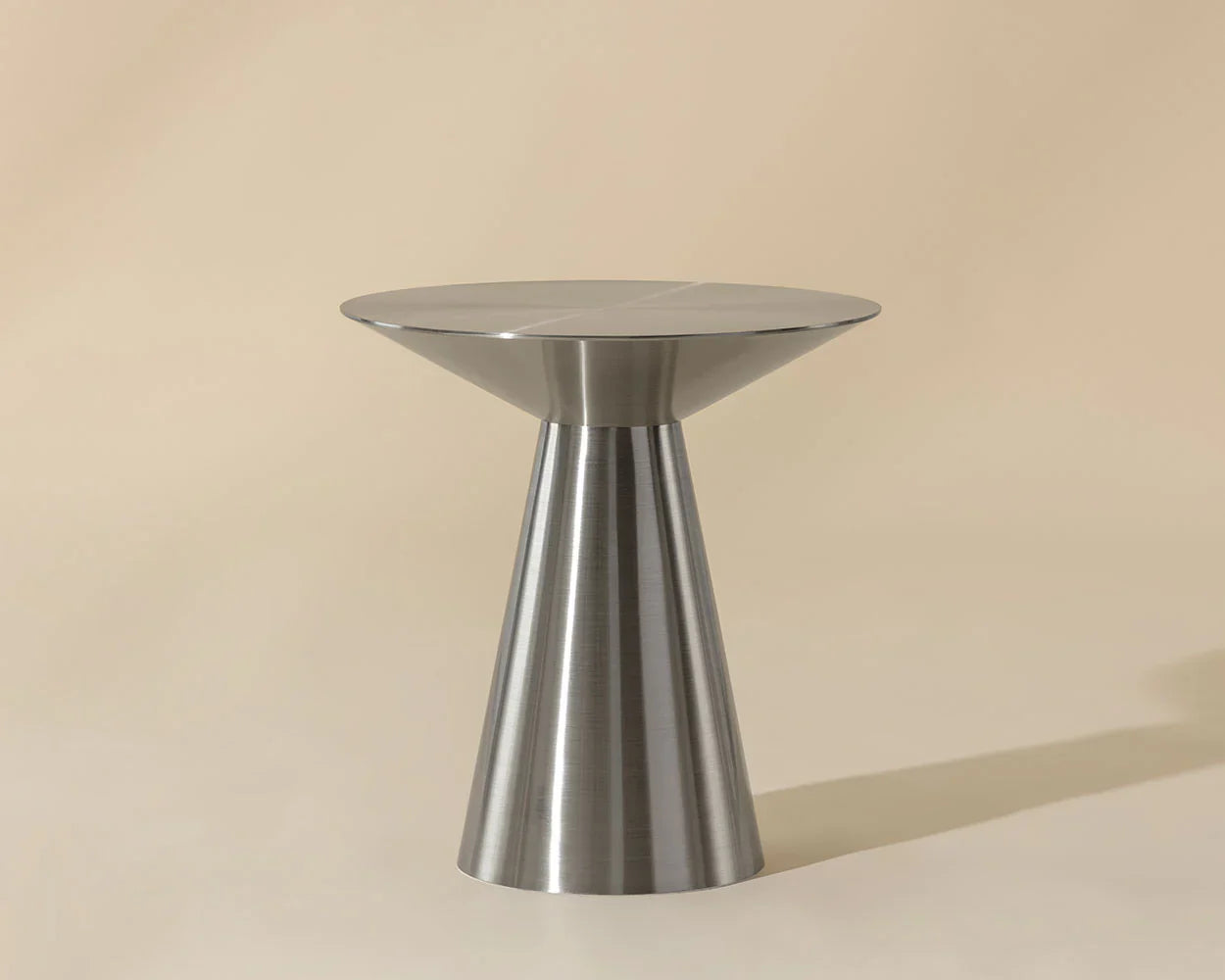 Carmel End Table - Stainless Steel