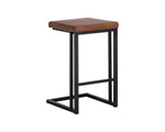 Boone Counter Stool - Black  Bravo Cognac