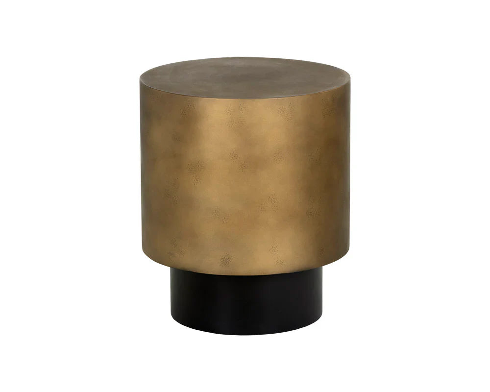 Bernaby End Table - Antique Brass