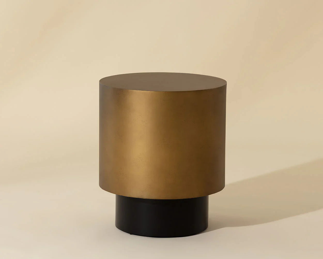 Bernaby End Table - Antique Brass