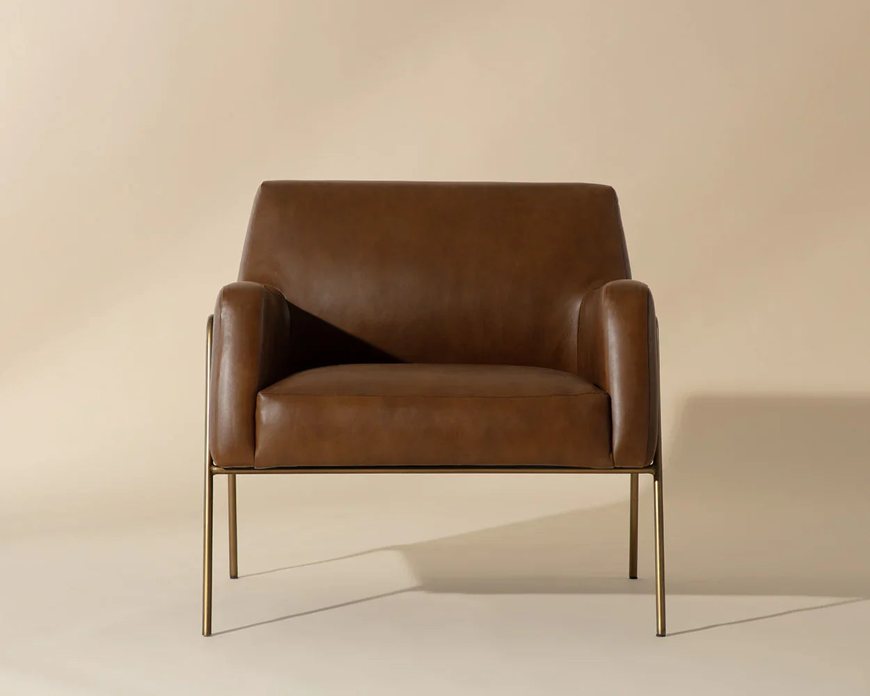 Cybil Lounge Chair - Vintage Caramel Leather