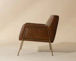 Cybil Lounge Chair - Vintage Caramel Leather