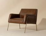 Cybil Lounge Chair - Vintage Caramel Leather