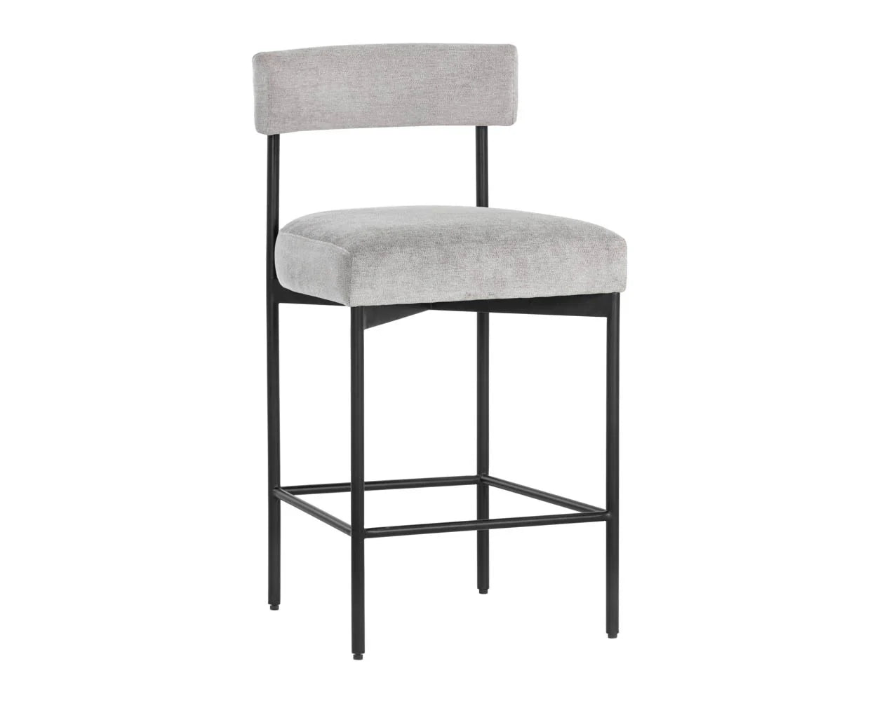 Seneca Counter Stool - Black  Polo Club Stone