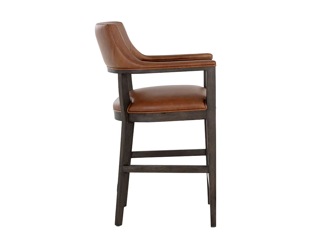 Brylea Counter Stool - Brown  Shalimar Tobacco Leather