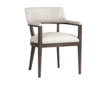 Brylea Dining Armchair - Brown  Saloon Light Grey Leather