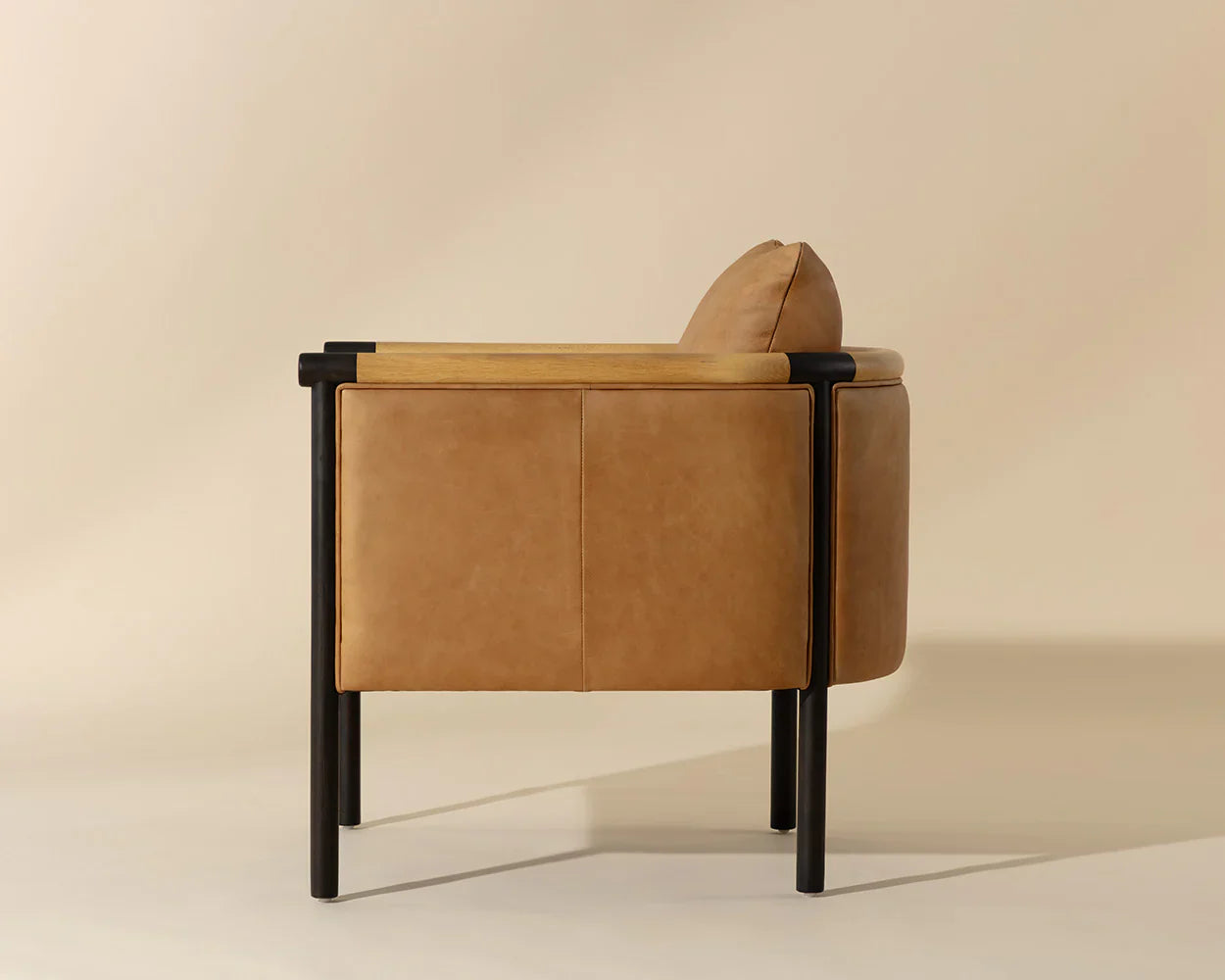 Wilder Lounge Chair - Ludlow Sesame Leather