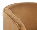 Hazel Swivel Lounge Chair - Dark Bronze  Gold Sky