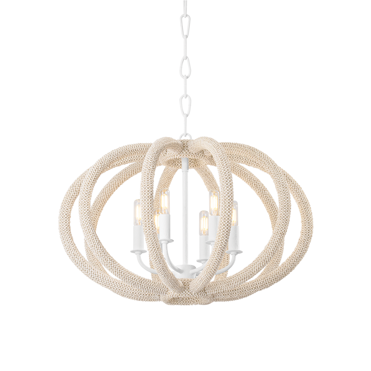 Hudson Valley Lighting Lewiston Chandelier-White Plaster