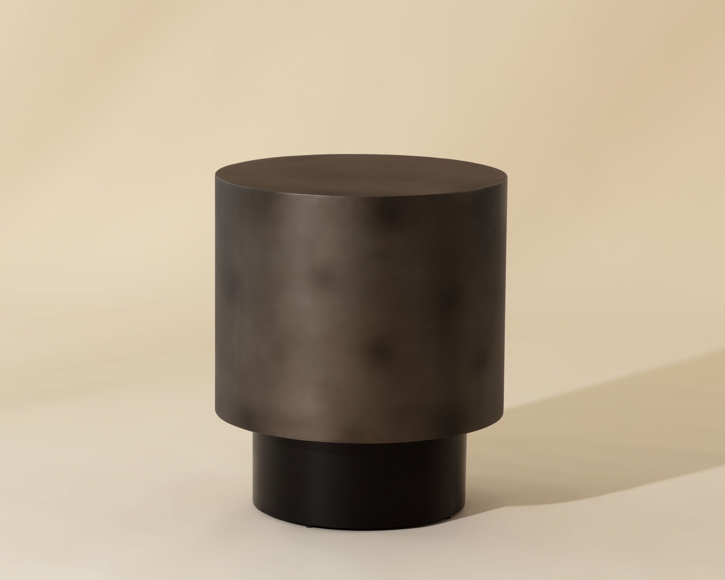 Bernaby End Table - Gunmetal