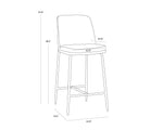 Zeke Counter Stool - Black  Bergen Marmalade