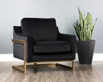 Kalmin Lounge Chair - Abbington Black