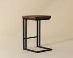 Boone Counter Stool - Black  Bravo Cognac