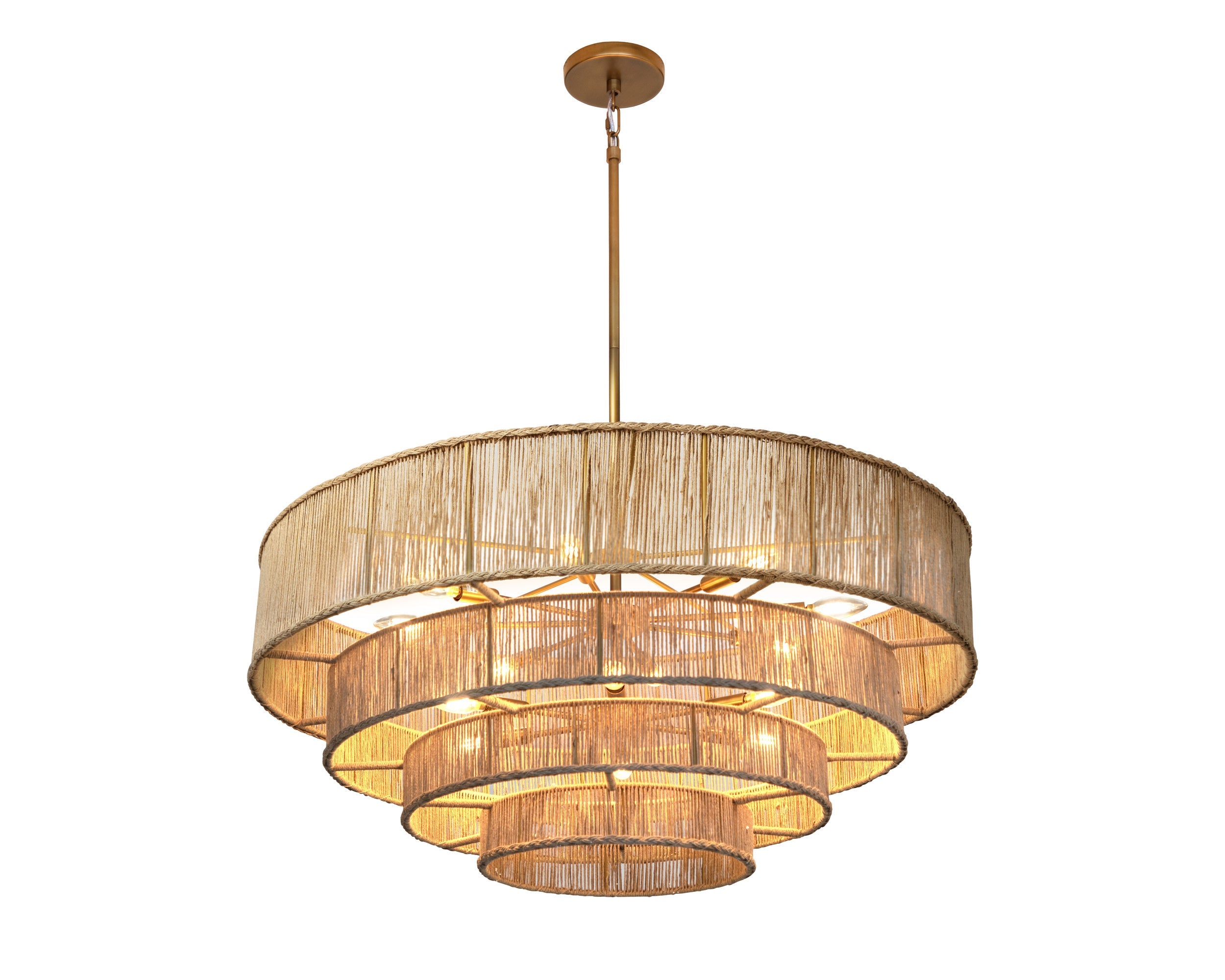 Lumina Chandelier - Natural Jute