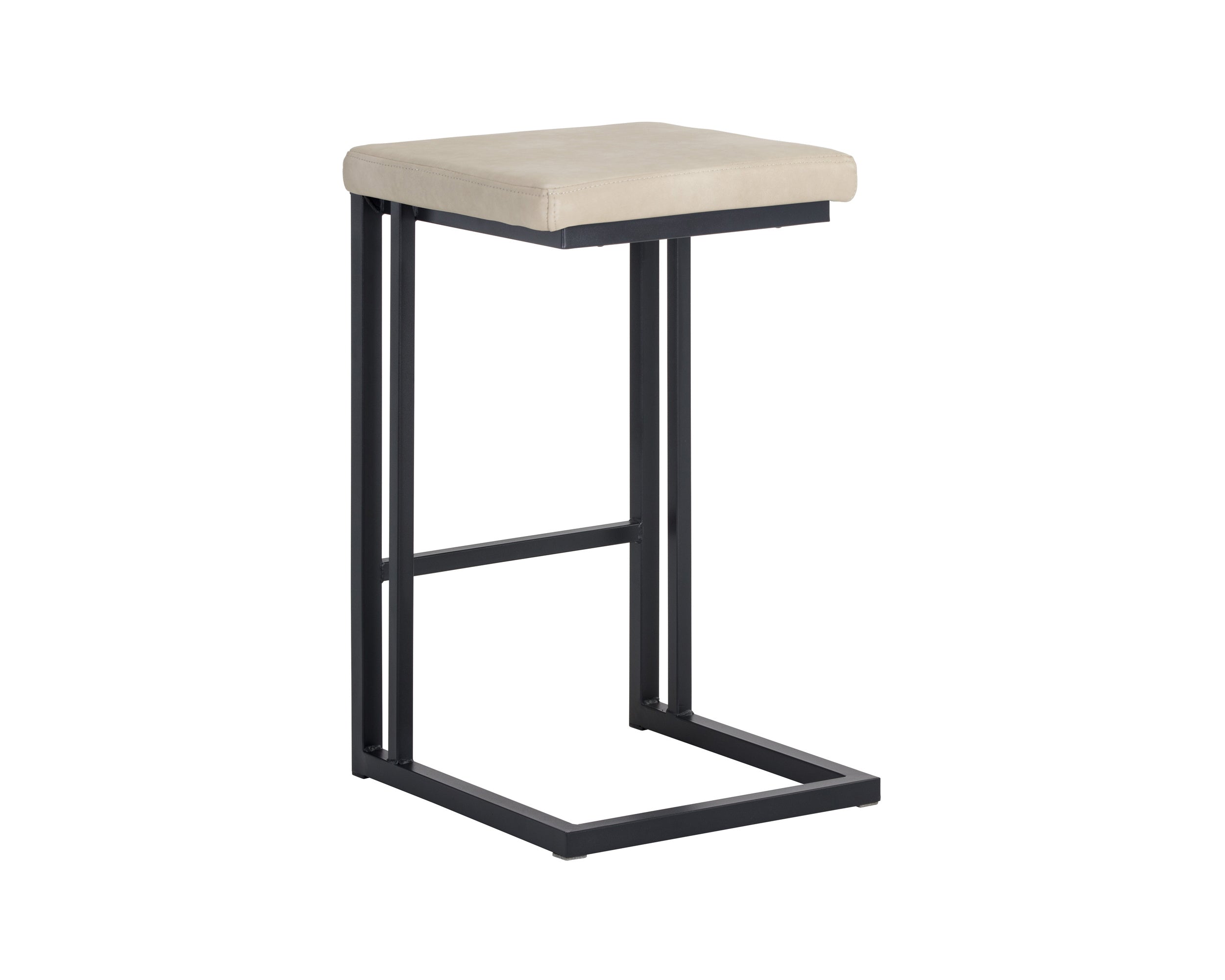 Boone Counter Stool - Black  Bravo Cream