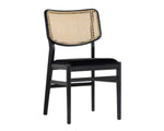 Annex Dining Chair - Velvet Black / Natural