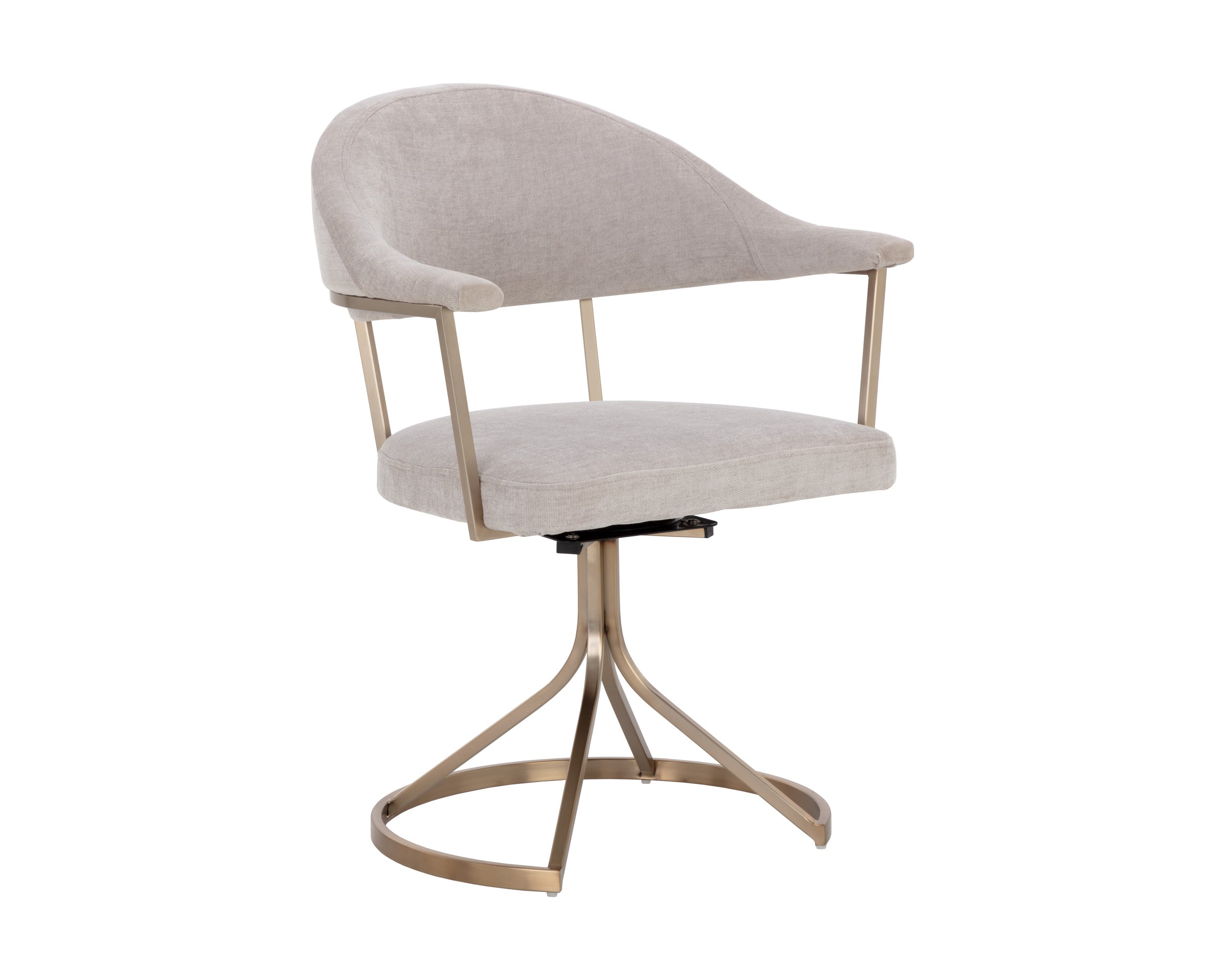 Bexley Swivel Dining Chair - Danny Light Grey