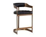 Beaumont Counter Stool - Antique Brass  Cantina Black