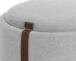 Borelli Storage Ottoman - Belfast Heather Grey / Autumn Chestnut