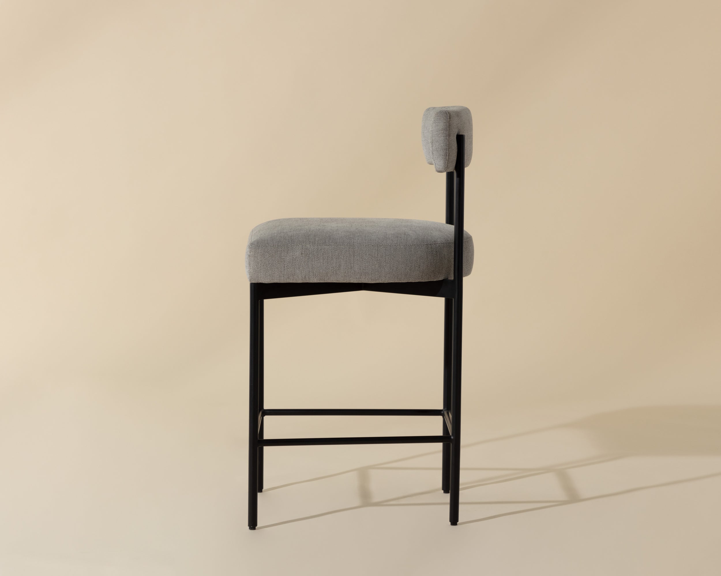 Seneca Counter Stool - Black  Polo Club Stone