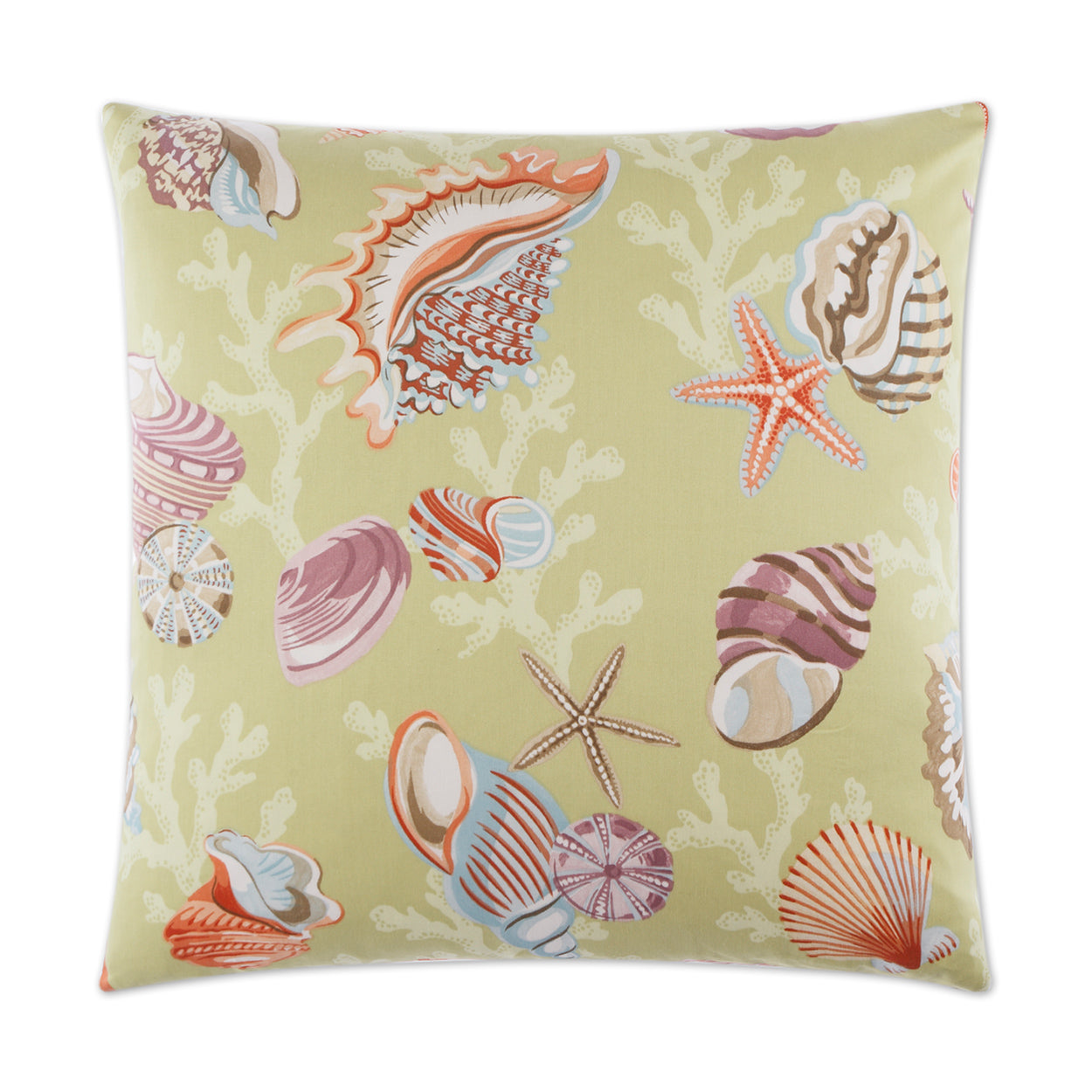 Coral Beach Decorative Throw Pillow | DV Kap